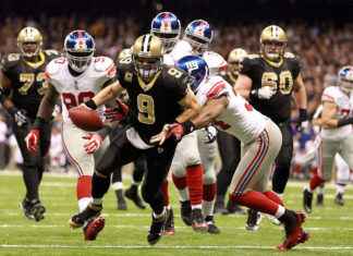 New Orleans Saints Vs New York Giants Match Player Stats Revealed! New Orleans Saints Vs New York Giants Match Player Stats
