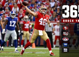 49ers’ Brock Purdy throws for 365 yards in victory over Giants