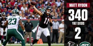 Falcons’ Matt Ryan throws for 340 yards, 2 TDs in 24-10 win over Jets