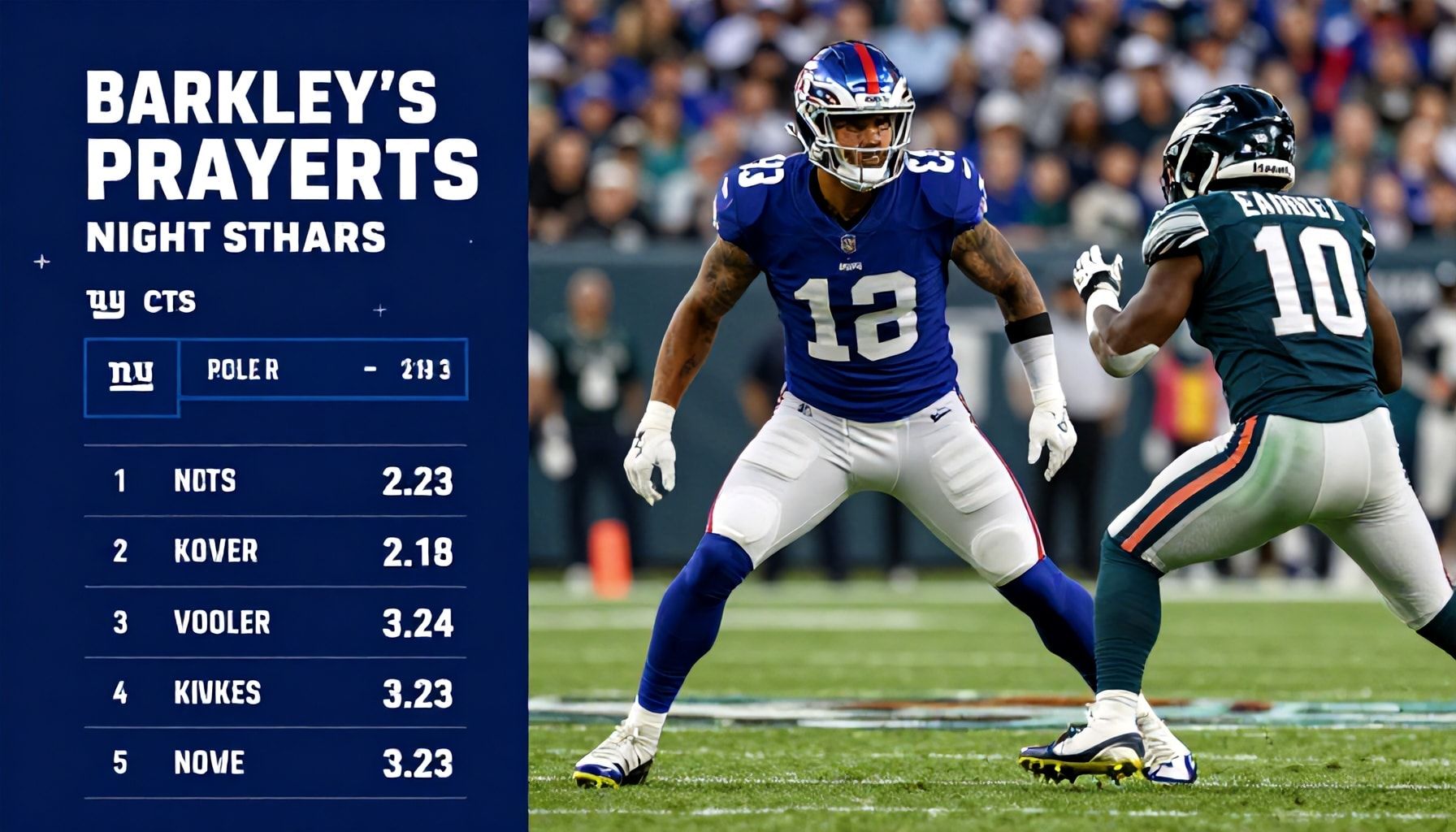 Barkley's Stellar Performance Shines in Giants' Win