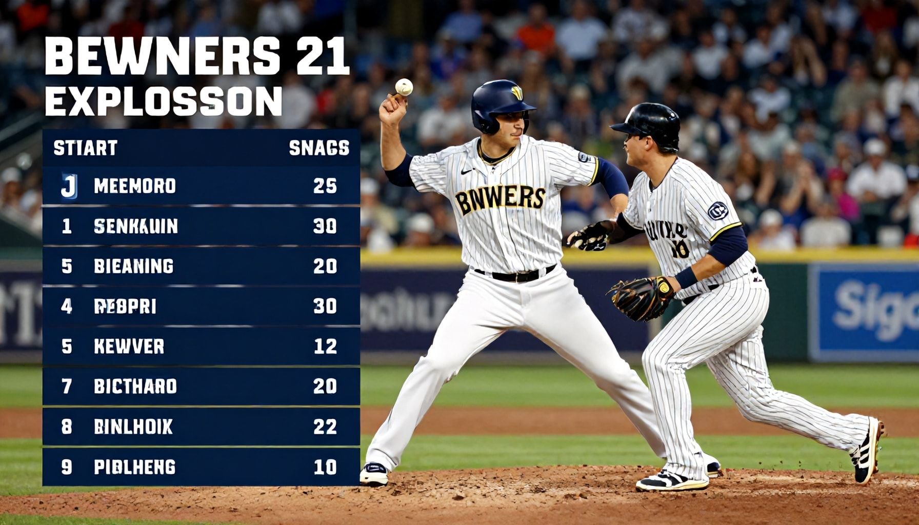 Brewers' Offensive Explosion Ignites Victory