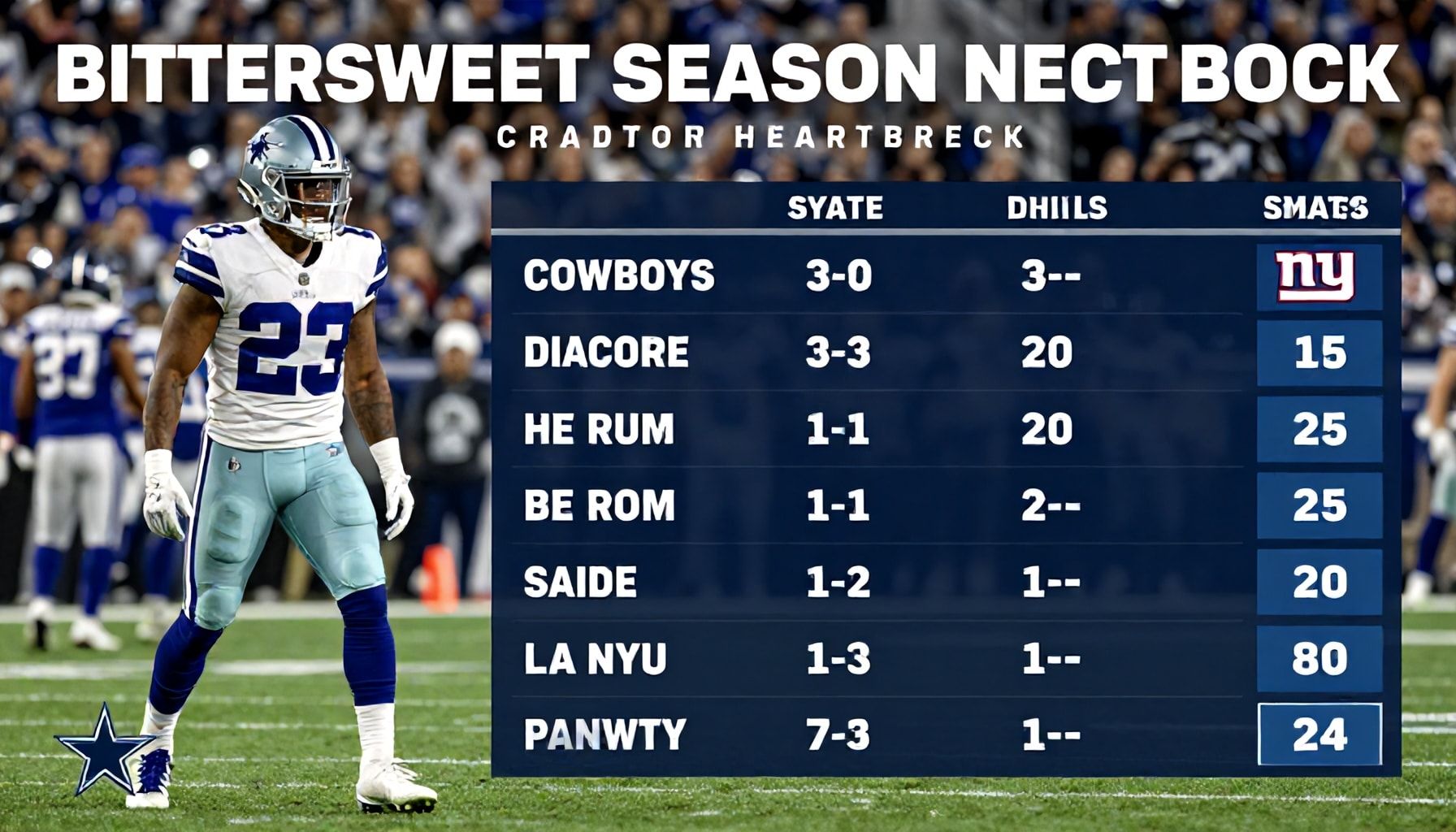 Dallas Cowboys' Bittersweet Season Continues With Heartbreak
