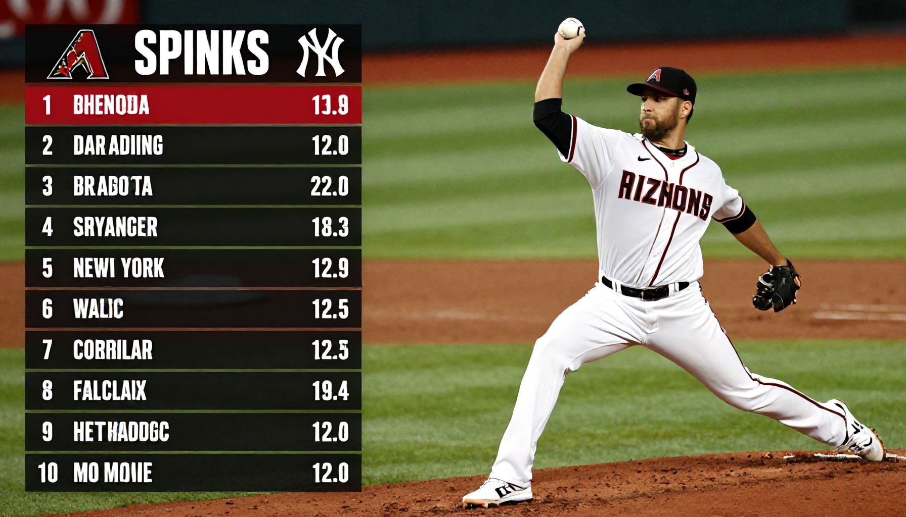 Diamondbacks' Pitching Struggles Against New York's Lineup