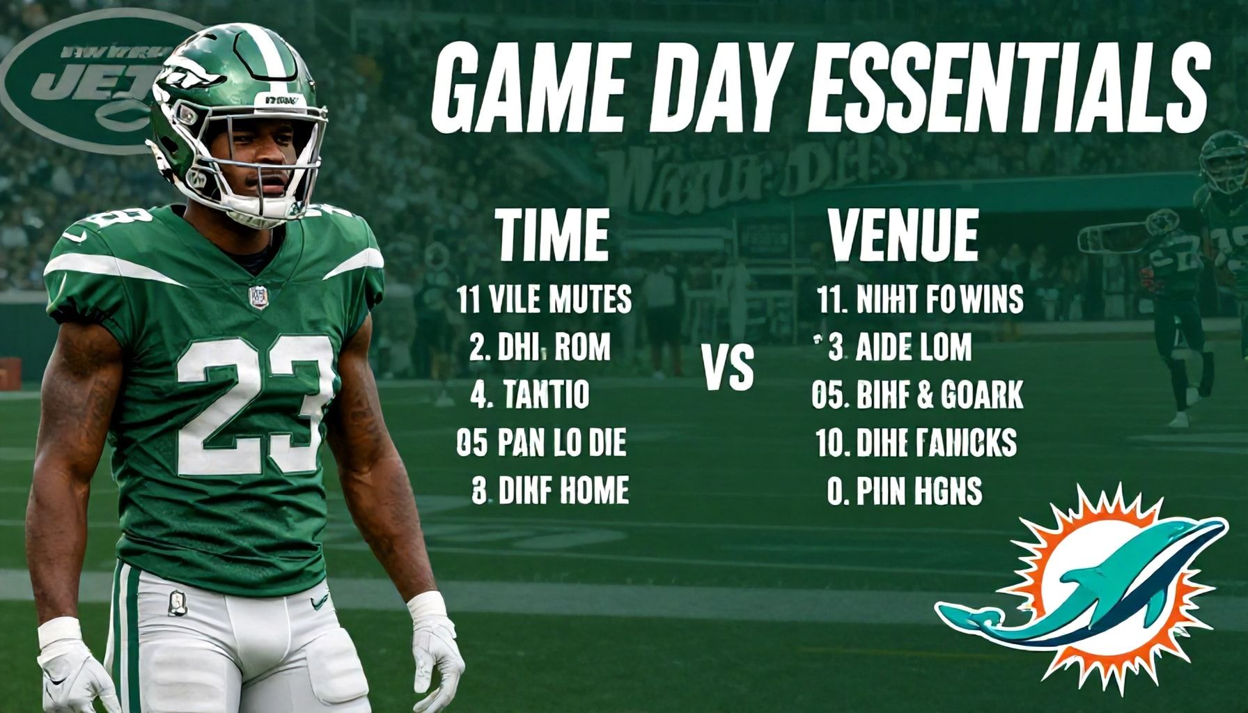 Game Day Essentials: Time and Venue