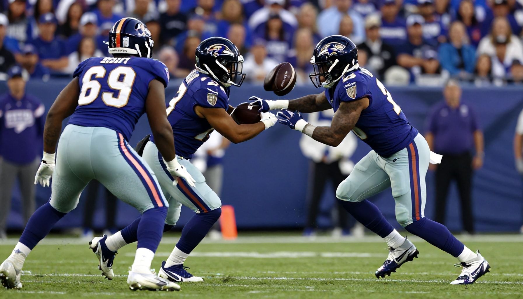 Giants' defense struggles to contain Baltimore's offense