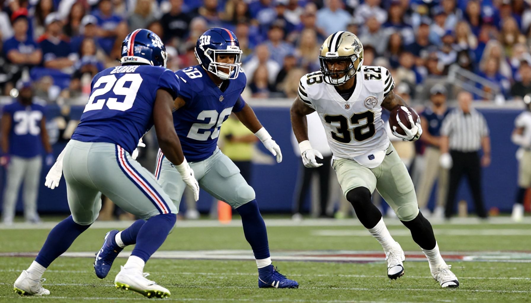 Giants' offense shines in early-season showdown