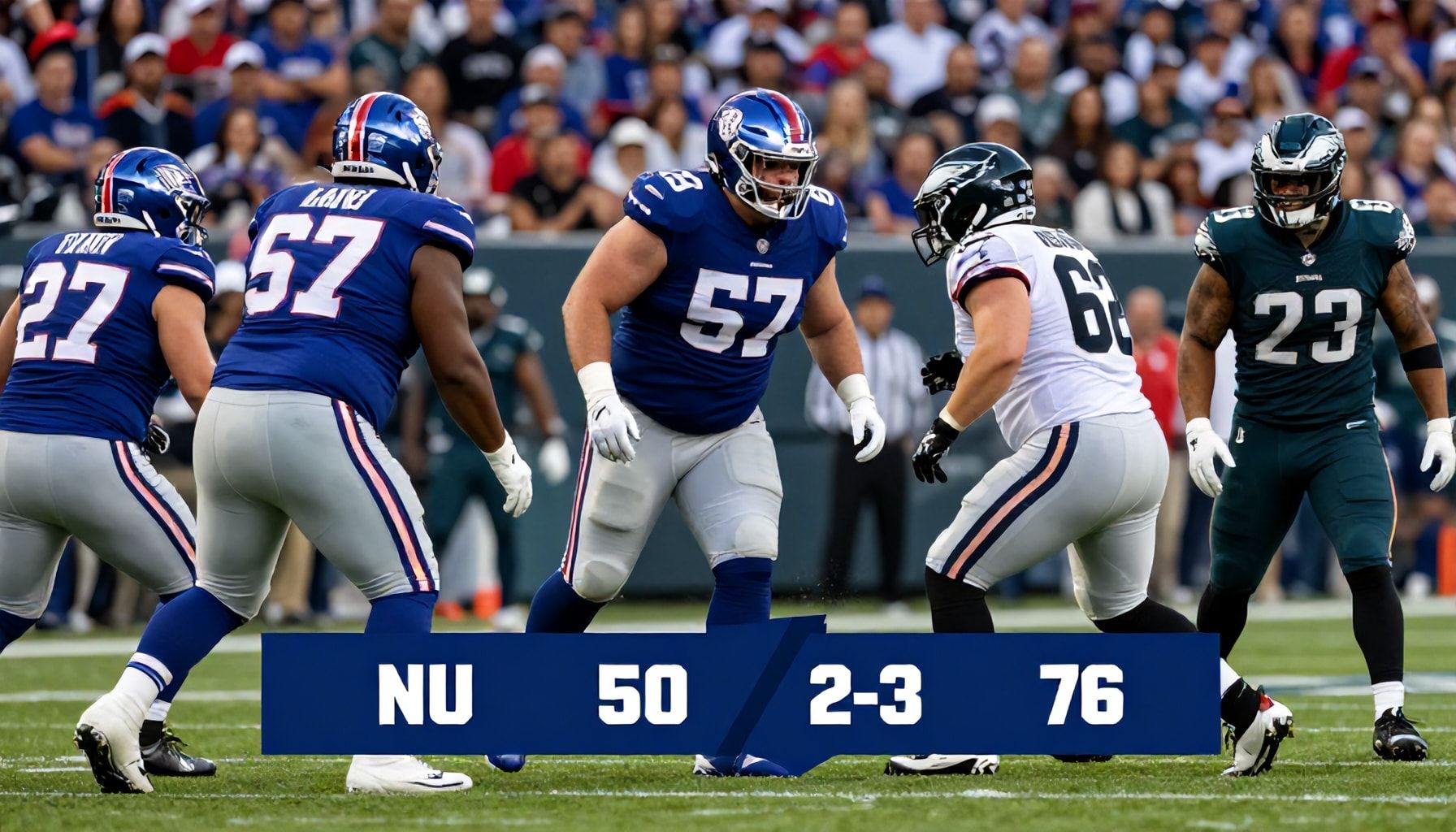 Giants' Offensive Line Paved the Way for Victory