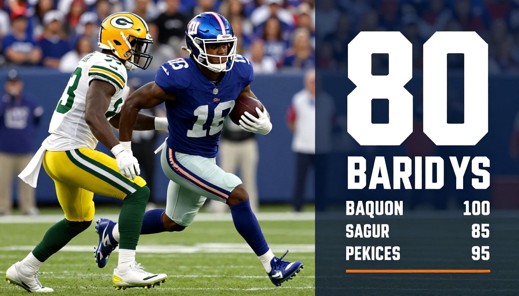 Giants' Saquon Barkley rushes for 80 yards