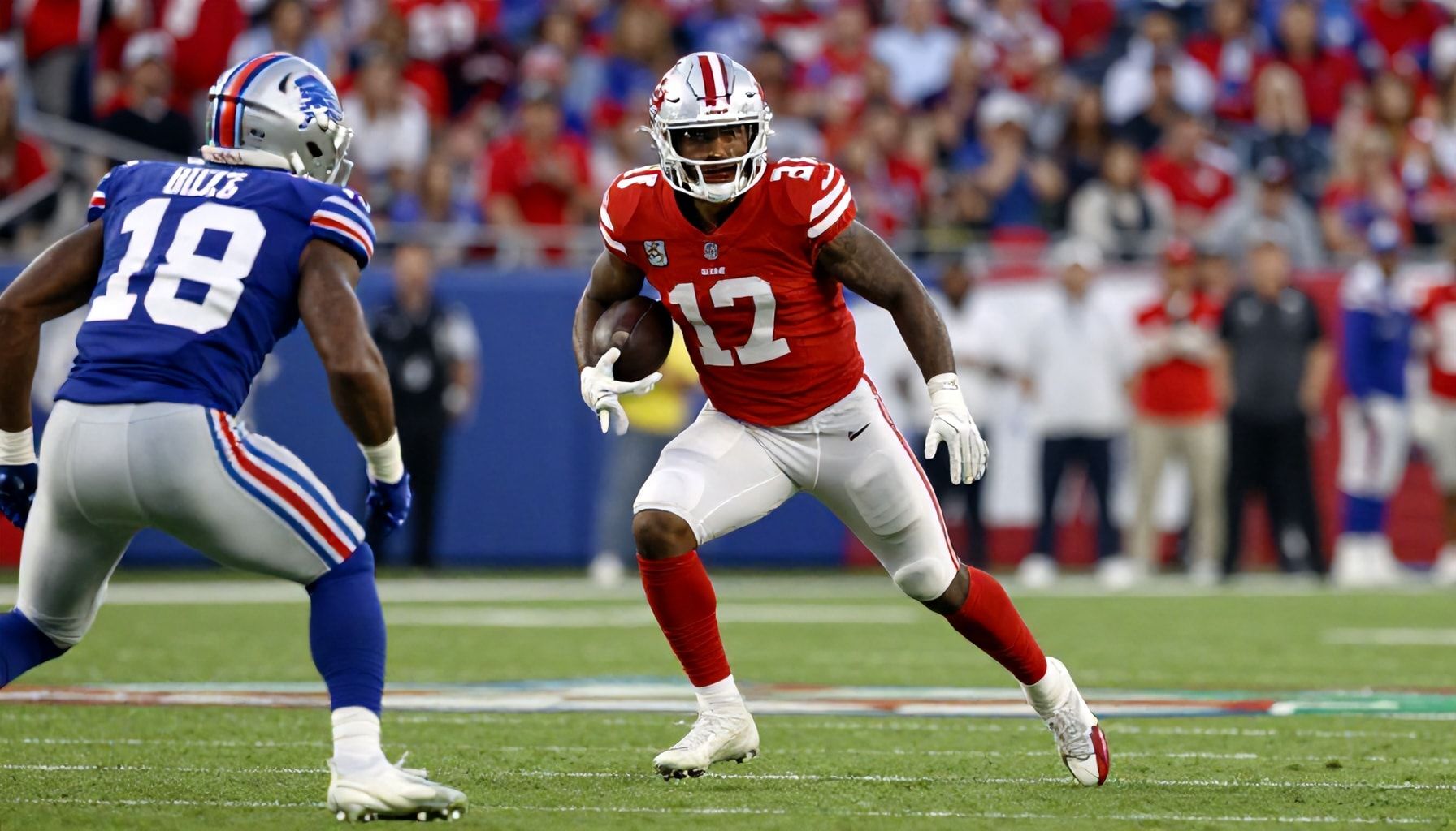 How the running back dominated Detroit's defense