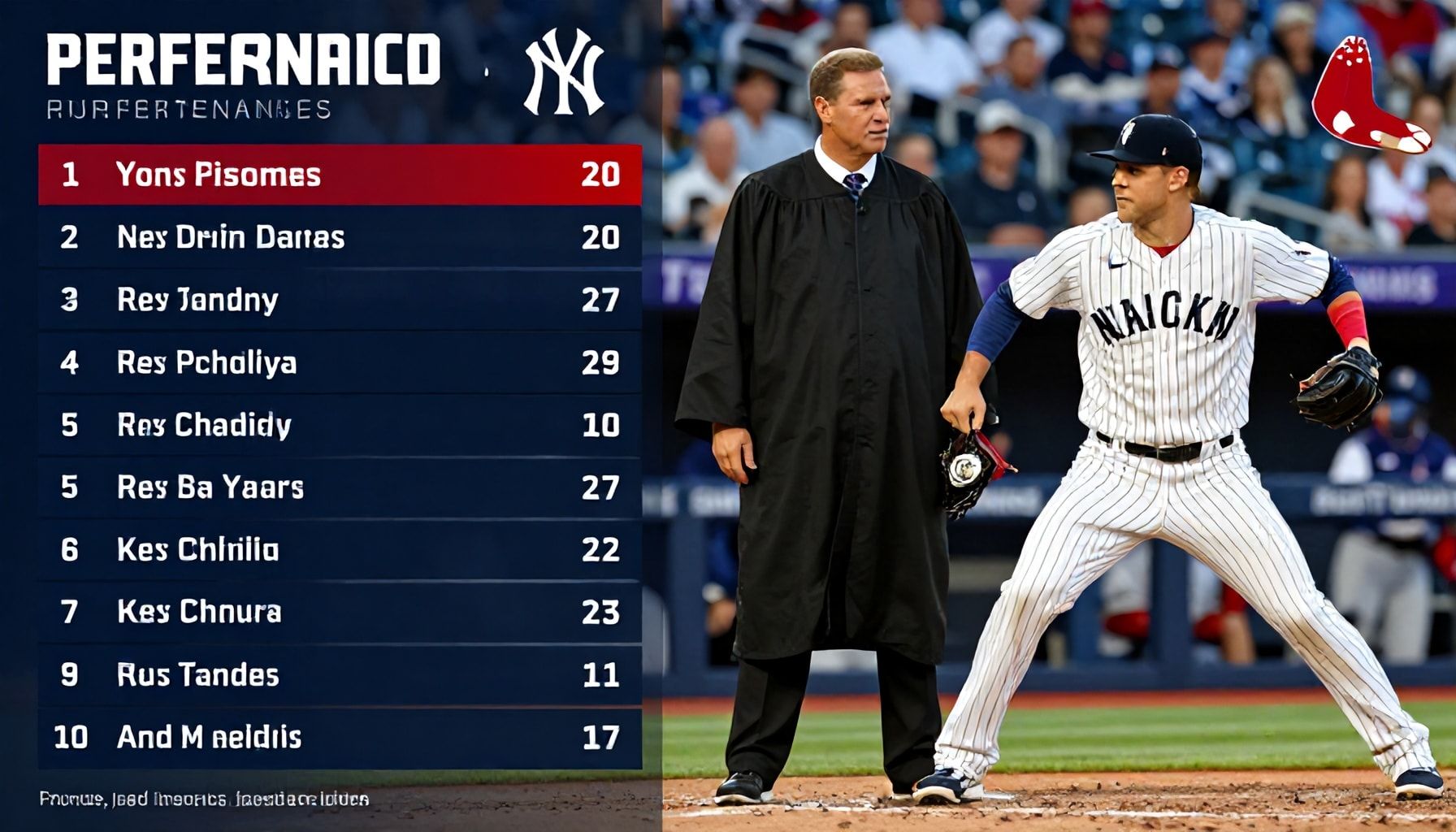 Impact of Judge's performance on Yankees' standings