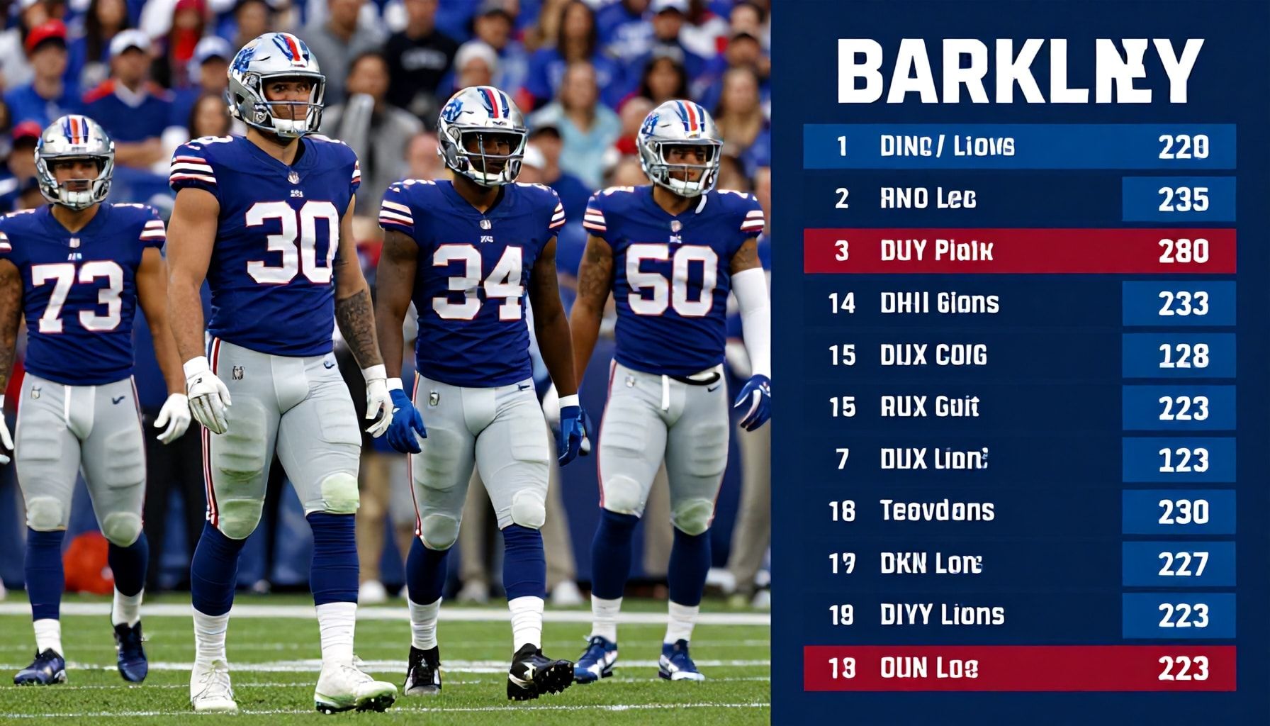 Impact of supporting cast on Barkley's success