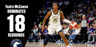Indiana Fever’s Teaira McCowan Dominates with 18 Rebounds Against New York Liberty