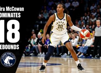 Indiana Fever’s Teaira McCowan Dominates with 18 Rebounds Against New York Liberty