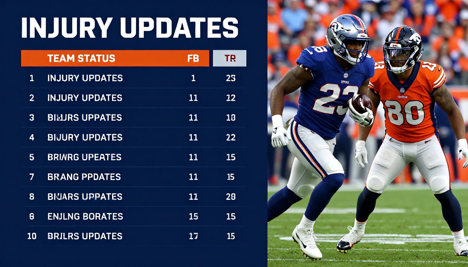 Injury Updates and Team Status Reports