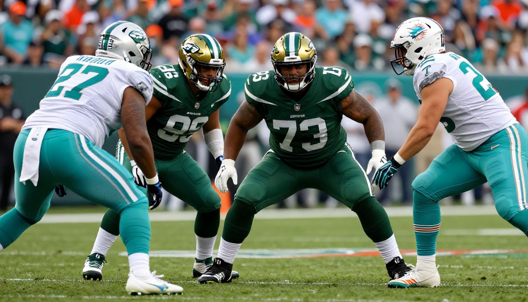 Jets' Offensive Line Opens Gaping Holes