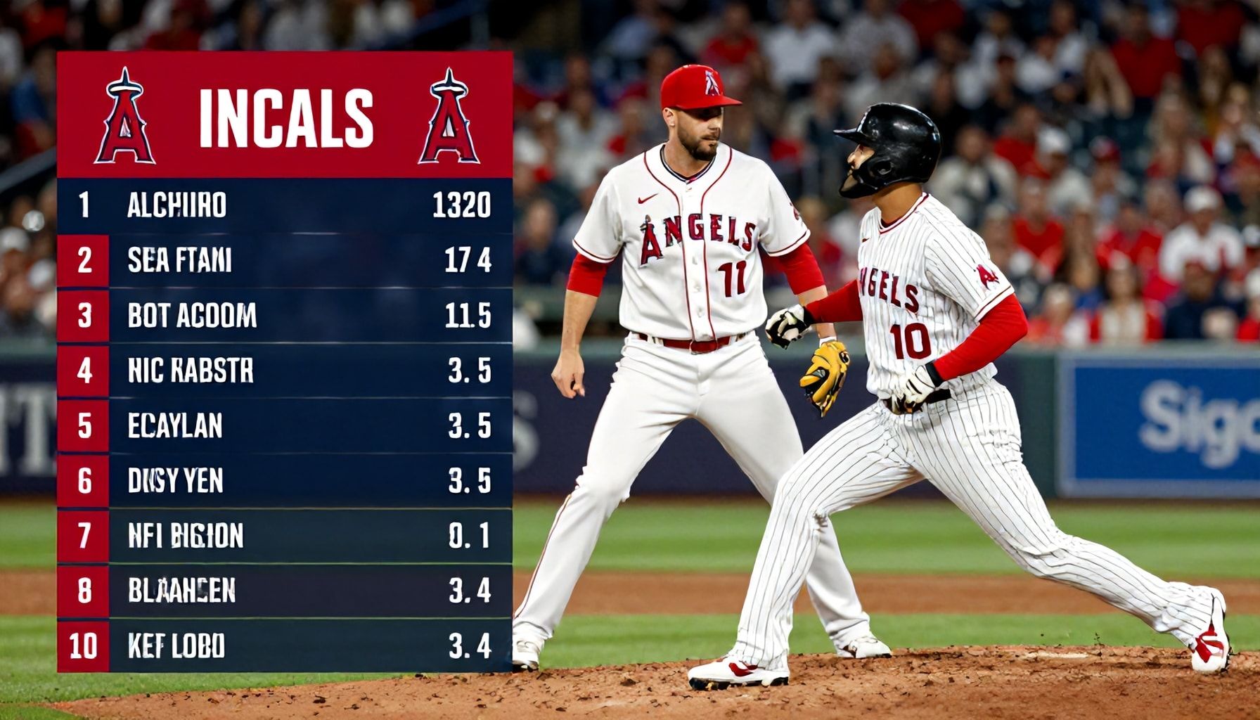 Key stats from Angels' victory