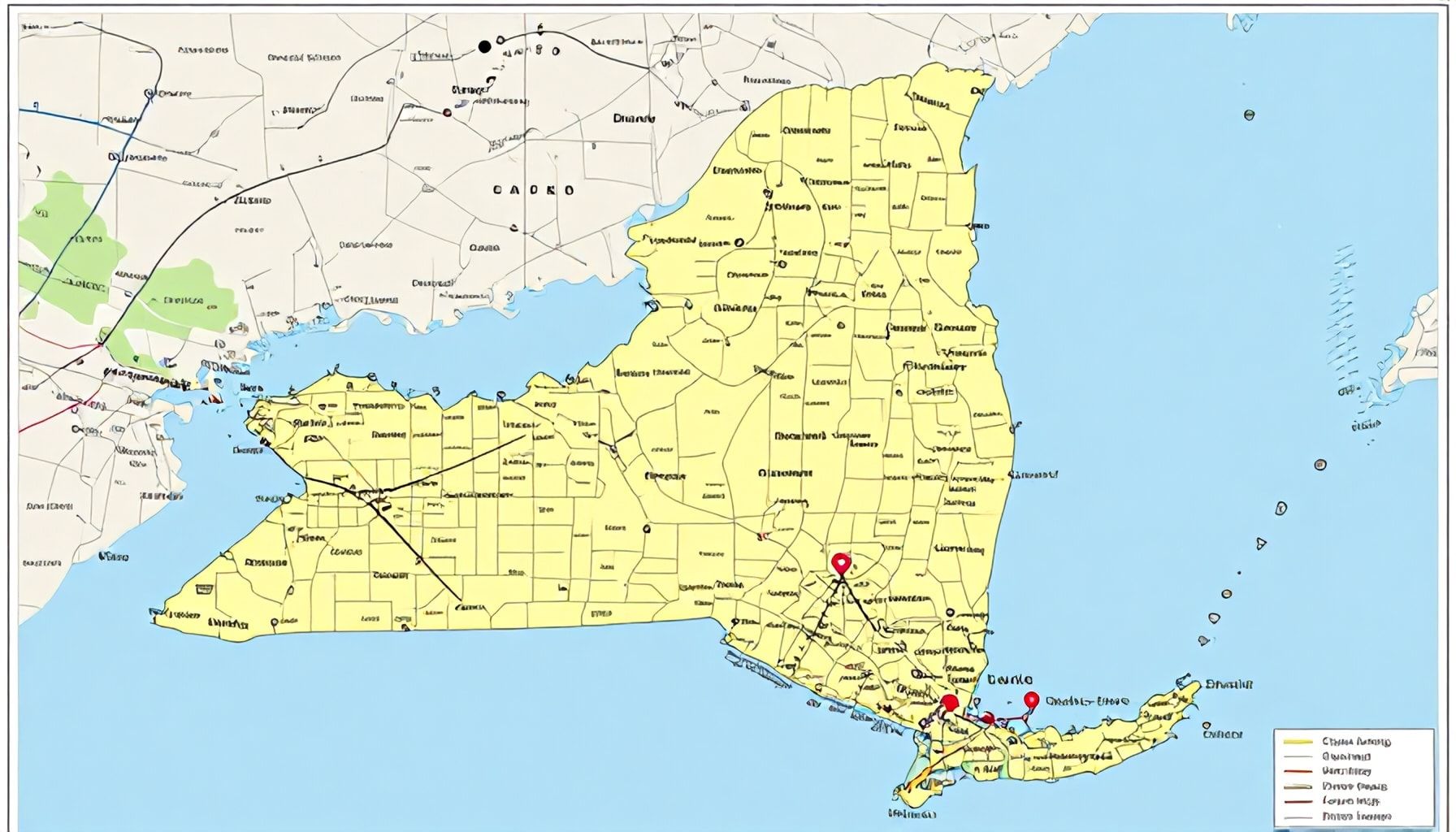 Navigating New York's County Map