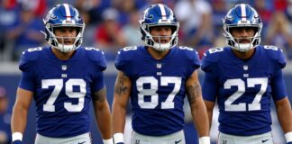 Giants Depth Chart Shows Three New Starters for Sunday