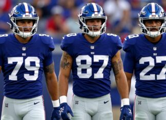 Giants Depth Chart Shows Three New Starters for Sunday
