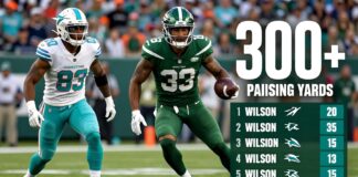 Jets’ Wilson Shines with 300+ Passing Yards in Dolphins Victory
