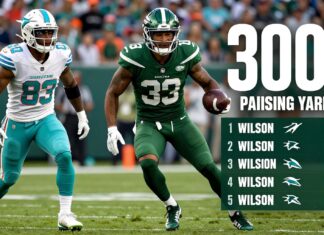 Jets’ Wilson Shines with 300+ Passing Yards in Dolphins Victory