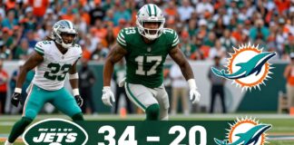 New York Jets Dominate Miami Dolphins with 34-20 Victory