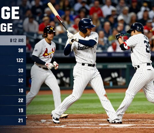 Yankees’ Judge hits three home runs in 12-4 win over Cardinals