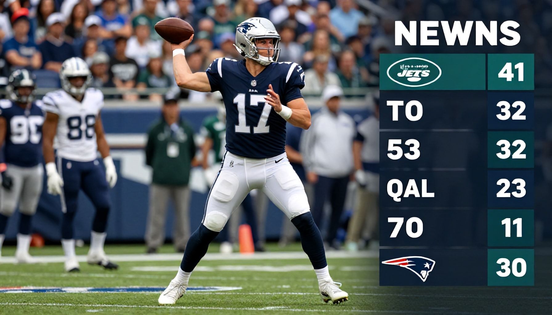 Quarterback's stellar performance against Jets