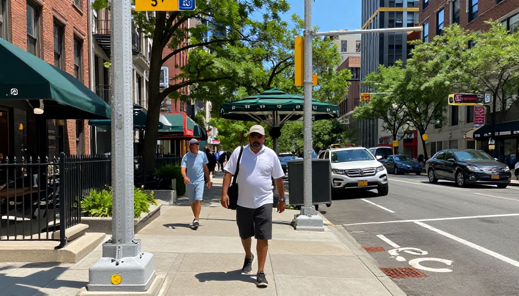 Residents prepare for the scorching day ahead