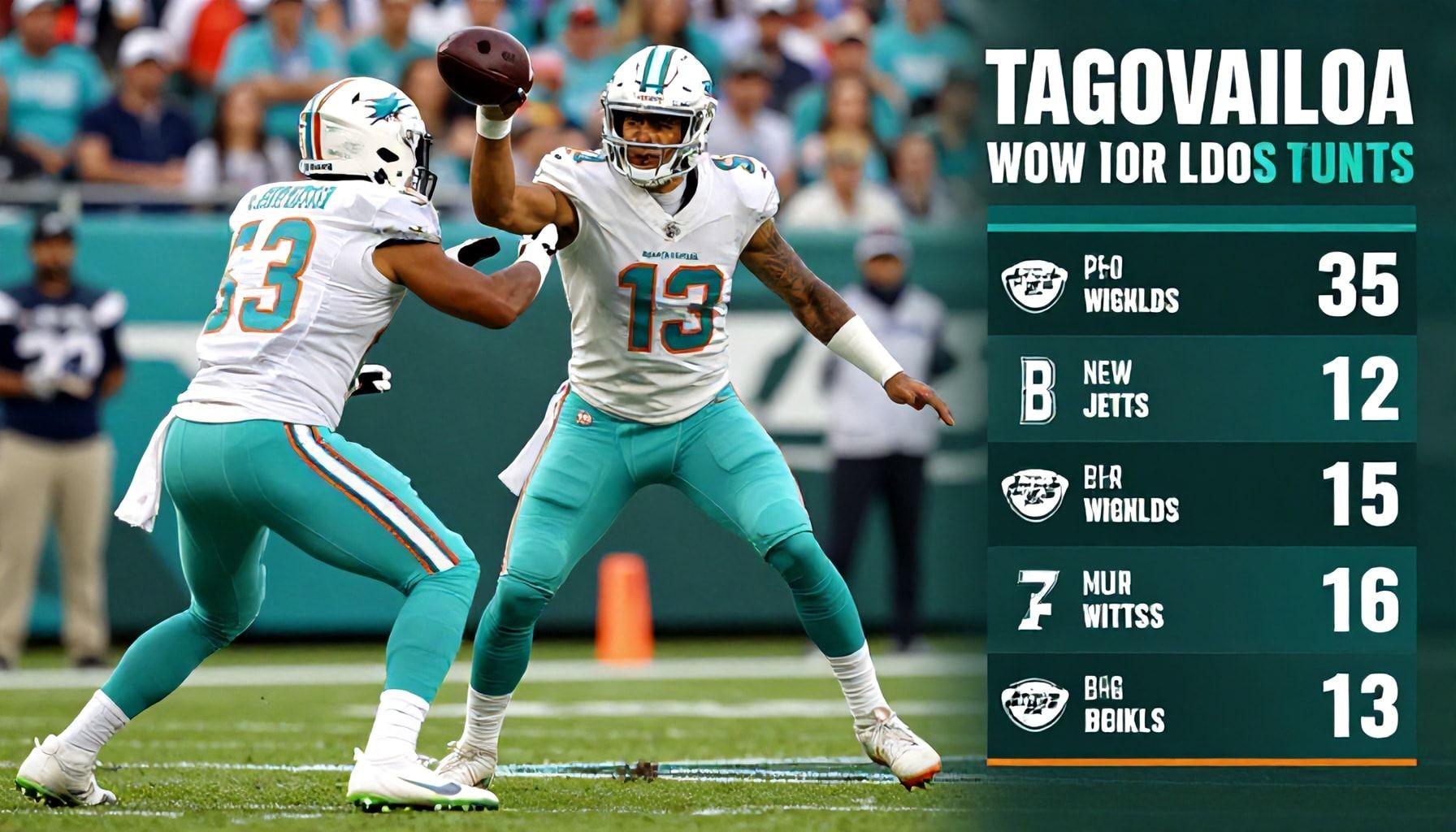 Tagovailoa's strong arm leads Dolphins