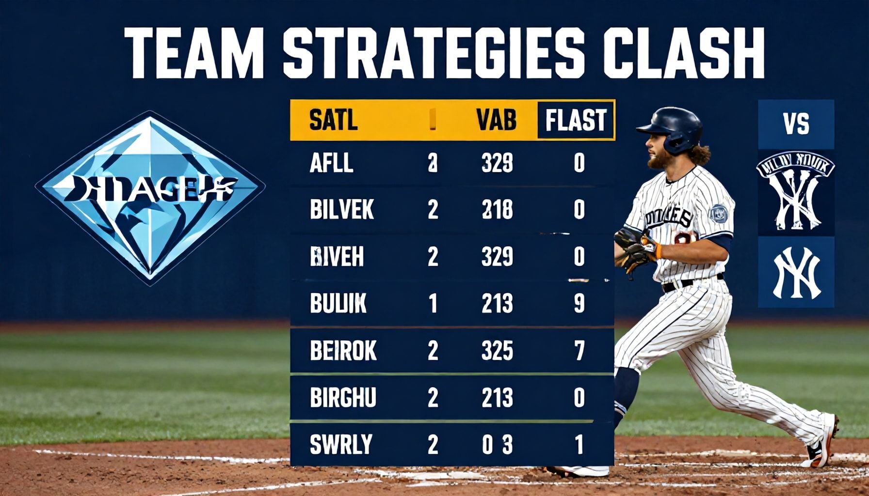 Team Strategies Clash on the Diamond