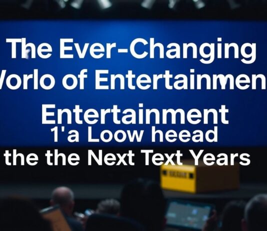 The Ever-Evolving Landscape of Entertainment: What to Expect in the Next Decade The Ever-Changing World of Entertainment: A Look Ahead at the Next Ten Years